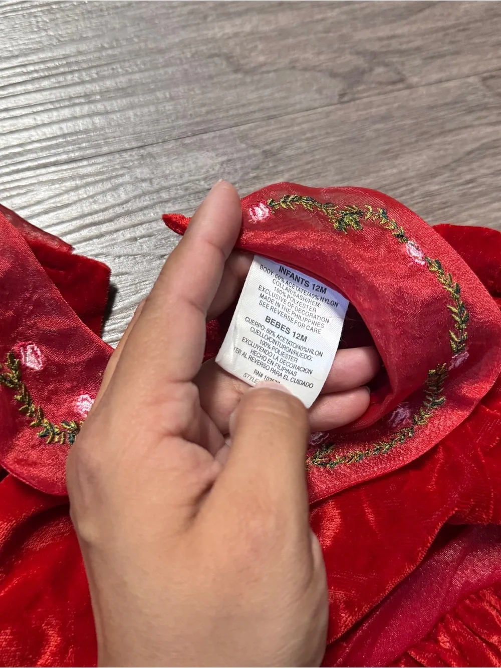 Red Velvet Girls' Holiday Dress